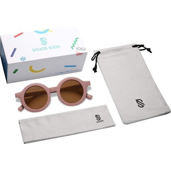 SOJOS Cute Round Polarized Sunglasses for Kids UV400 Protection Beach‎ Holiday - Picture 5 of 6
